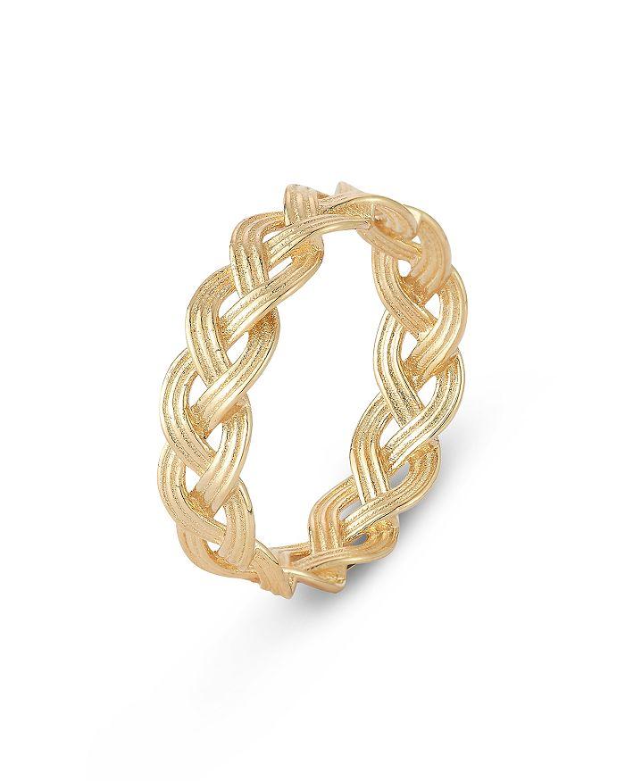 Bloomingdale's Fine Collection Groovy Braided Band in 14K Yellow Gold