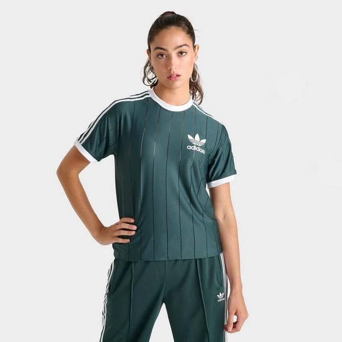 ADIDAS Women's adidas Originals adicolor 3 Stripes Jersey T-Shirt ...