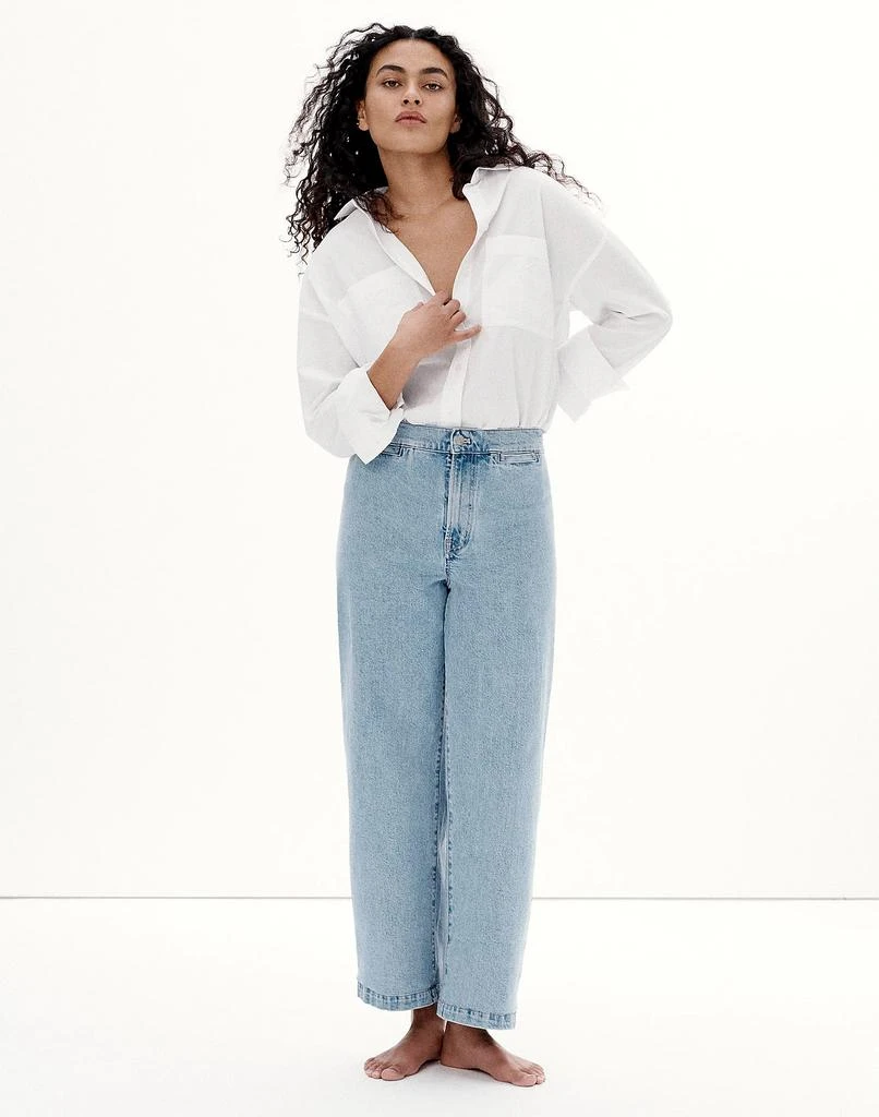 Madewell The Tall Emmett Wide-Leg Crop Jean: Welt Pocket Edition 7