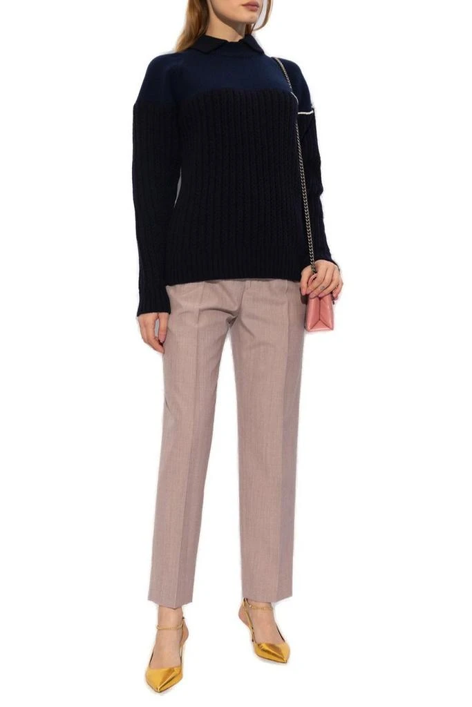 Victoria Beckham Victoria Beckham Oversized Collar-Detailed Jumper 4