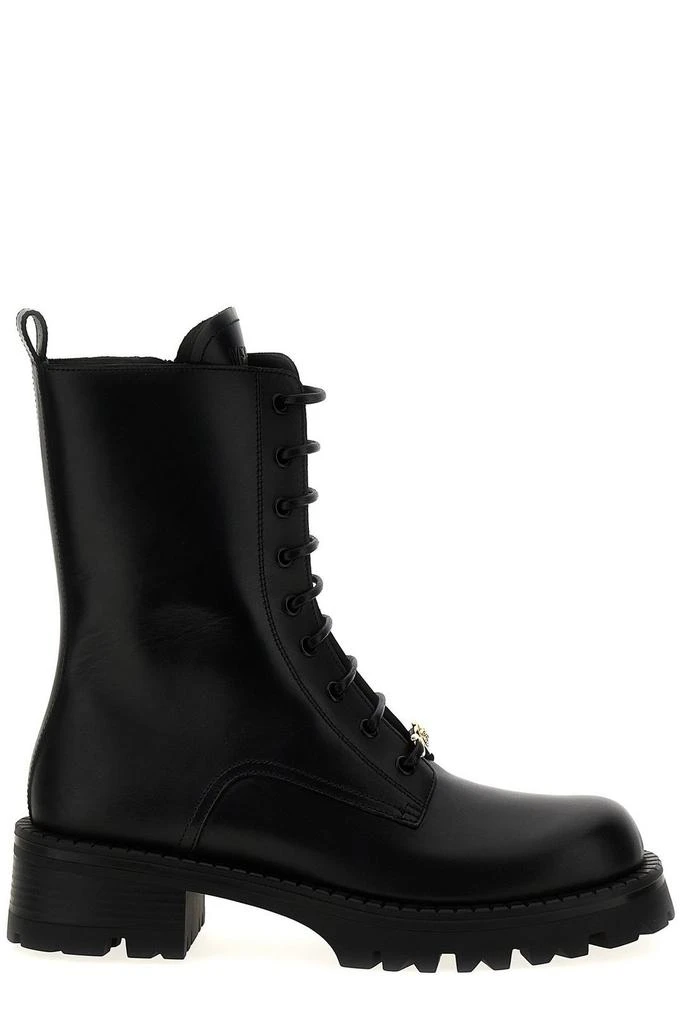 Versace Versace Vagabond Round-Toe Lace-Up Army Boots 1