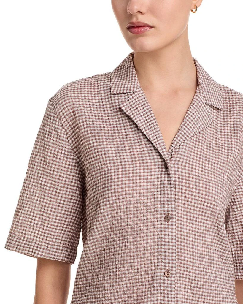 chinese dress ladies Eileen Fisher Linen Classic Collar Shirt Dress  BLU'S