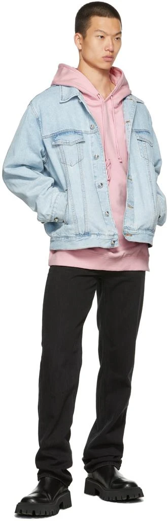 We11done Blue Denim Oversize Trucker Jacket 4