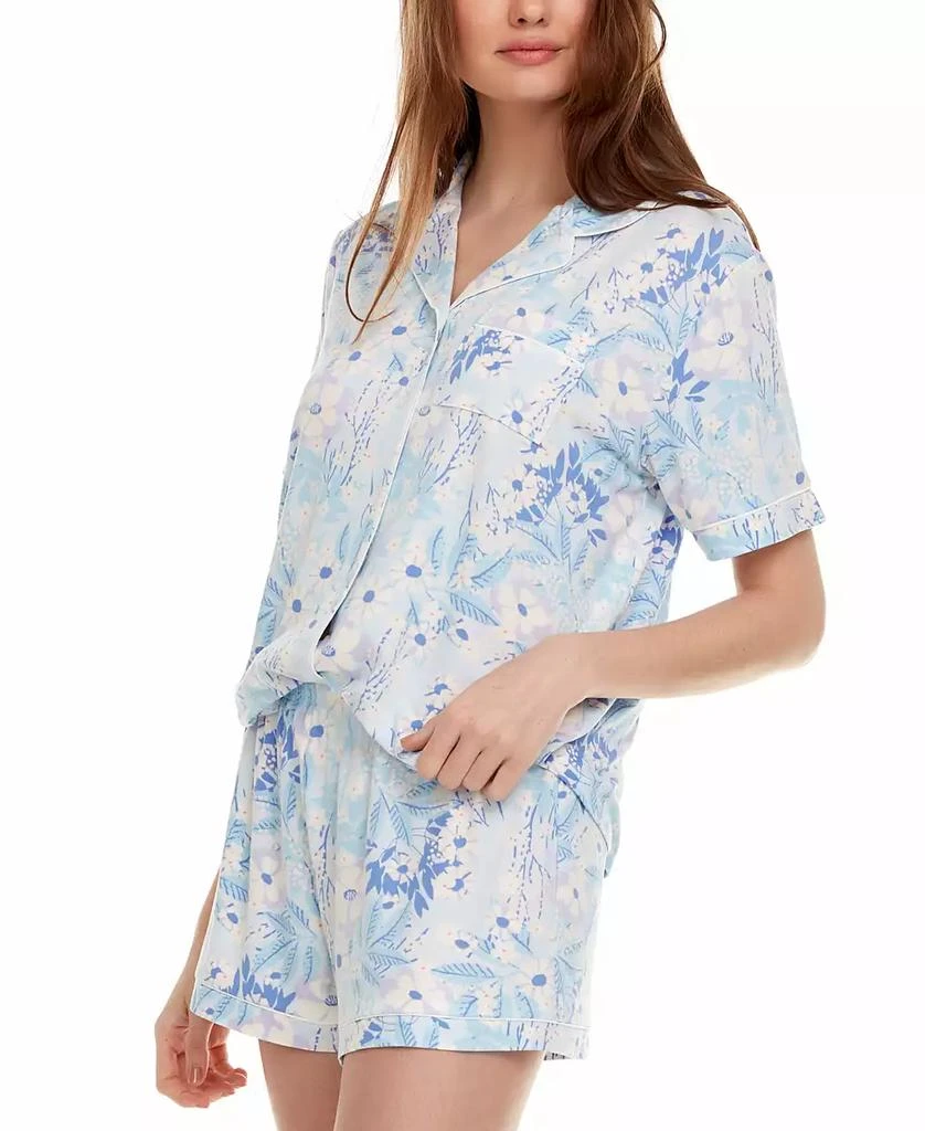 Flora Nikrooz Women's 2-Pc Gabriella Printed Shorty Pajamas Set 3
