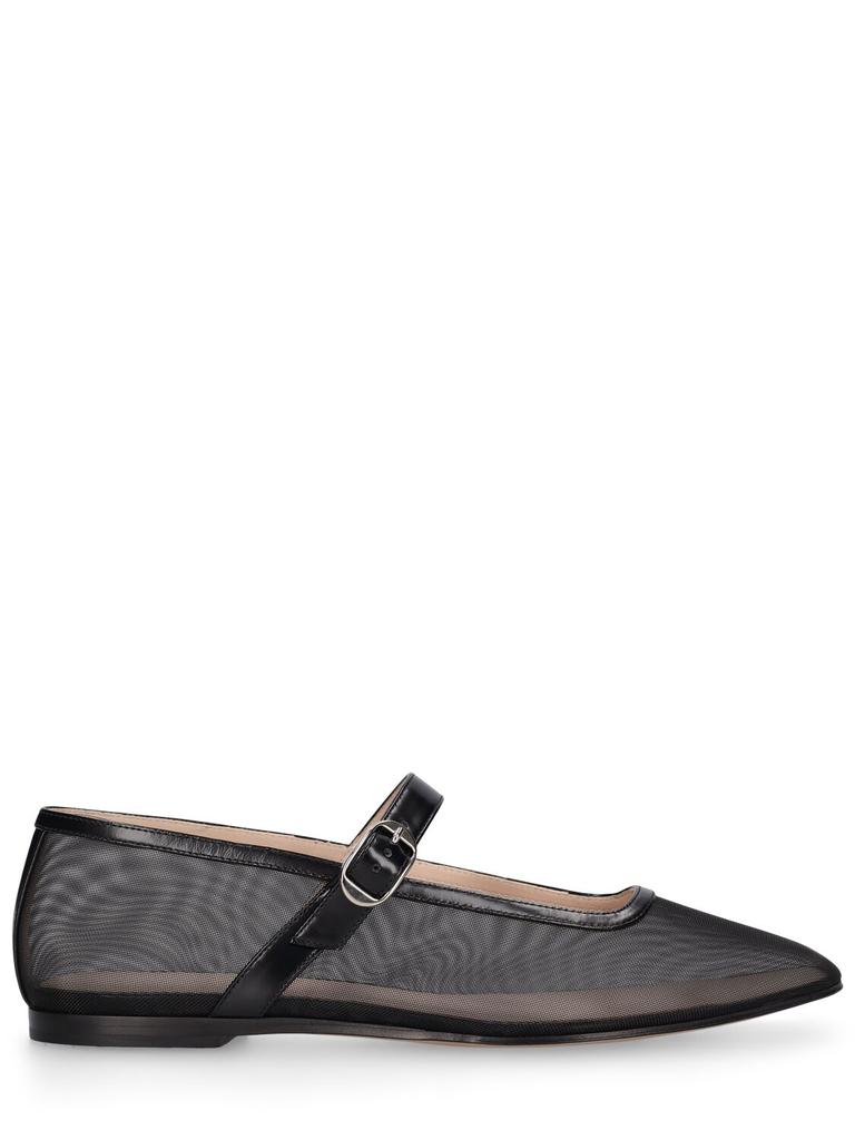 Le Monde beryl 10mm Mary Jane Mesh Ballet Flats