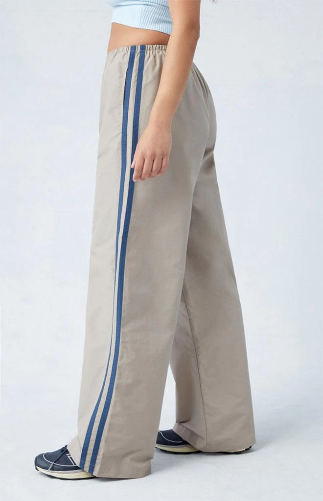 PacSun Khaki Wide Leg Track Pants 3