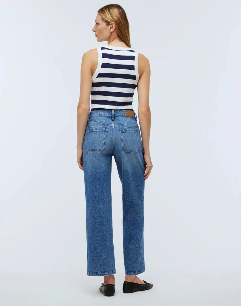 Madewell The Emmett Wide-Leg Full Length Jean: Patch Pocket Edition 4