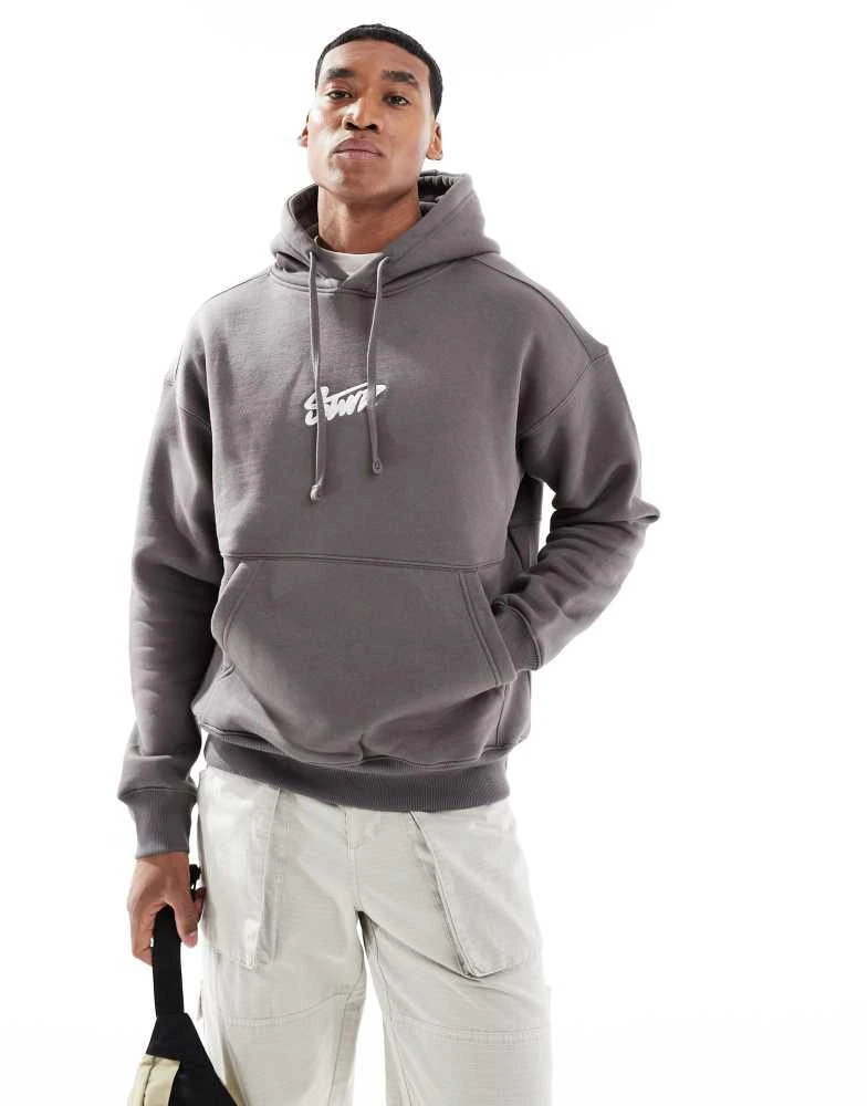 Pull&Bear Pull&Bear STWD hoodie in grey 2