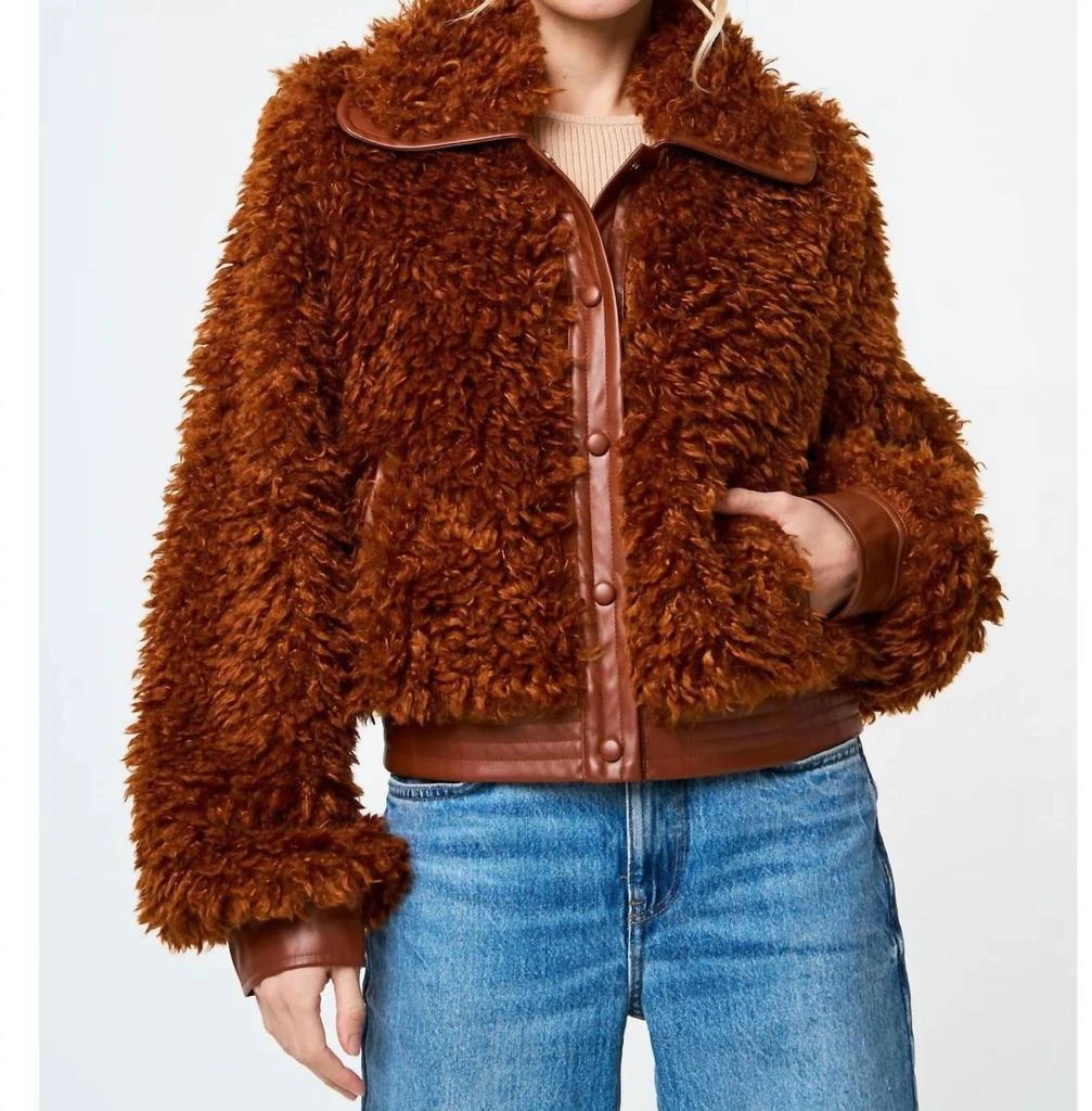 CIEBON Ciebon - FAUX FUR BOMBER JACKET 1