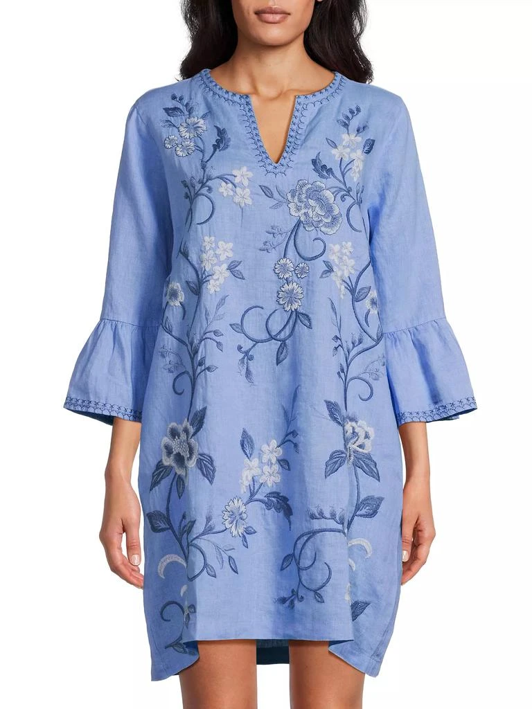 Johnny Was Madaleina Embroidered Ruffle Dress 3