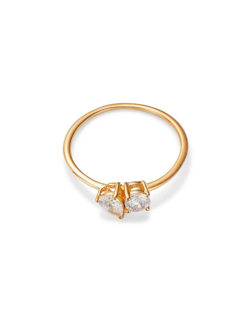 Moon & Meadow 14K Yellow Gold Lab Grown Diamond Pear & Round Duet Ring 3