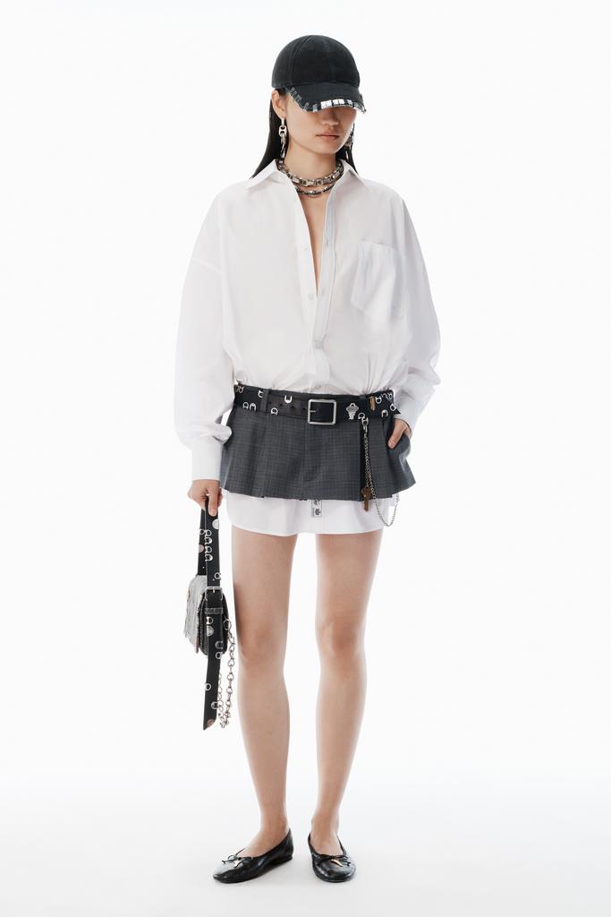 Alexander Wang Grey & White Pre-Styled Shirtdress