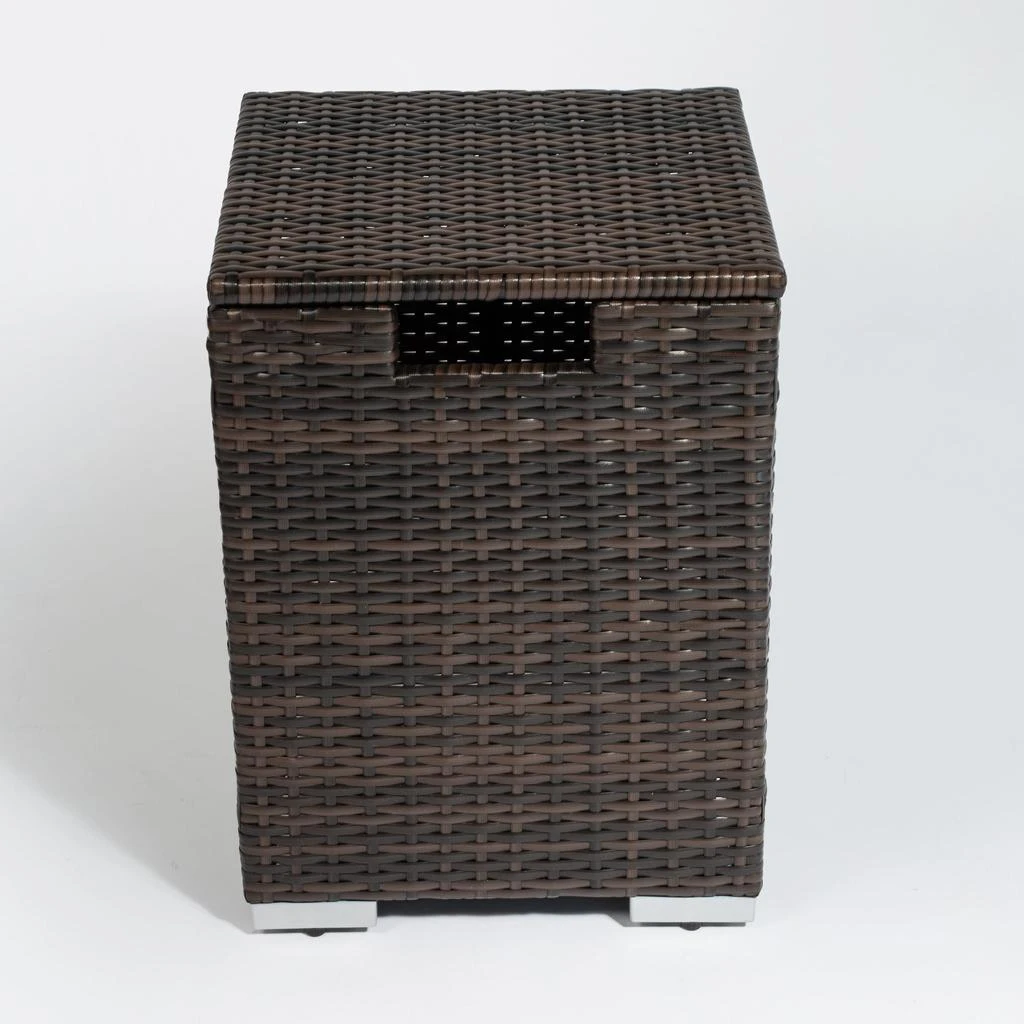 Streamdale Furniture Streamdale Rattan Propane Tank Cover Gas Bottle Cover Outdoor Wicker Gas 5
