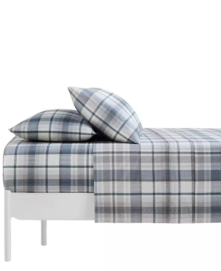 SOUTHSHORE FINE LINENS Highland Plaid Extra Deep Pocket 300- Thread Count 4-Pc. Sheet Set 2