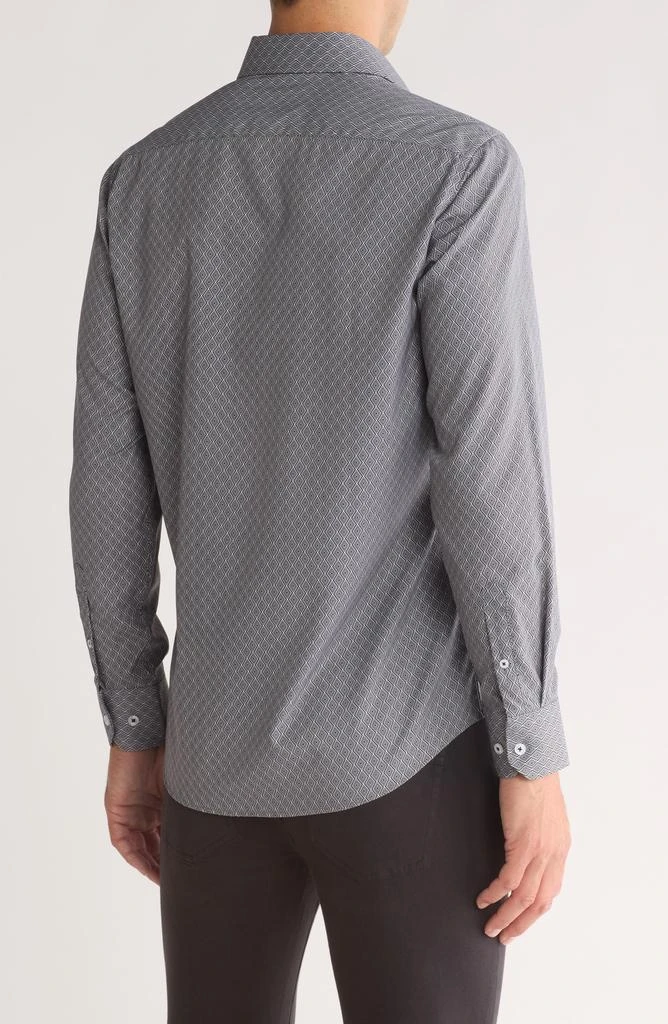 TR Premium Medallion Print Stretch Button-Up Shirt 2