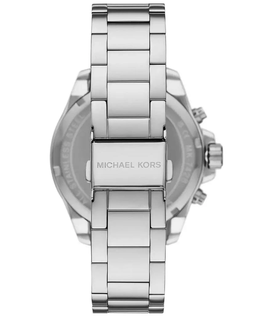 Michael Kors Women's Wren Chronograph Silver-Tone Stainless Steel Watch 42mm 4