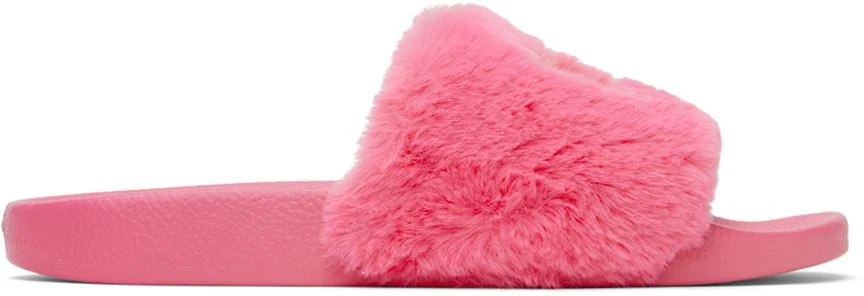 Versace Pink Shelly Slides 1
