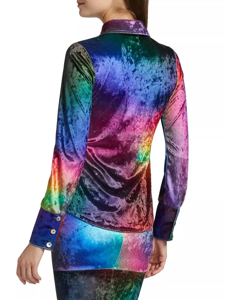 BruceGlen Prism Crushed Velvet Shirt 5