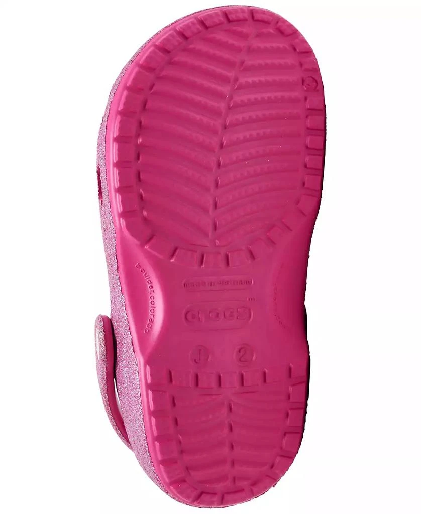 Crocs Little Girls Classic Glitter Clogs from Finish Line 6