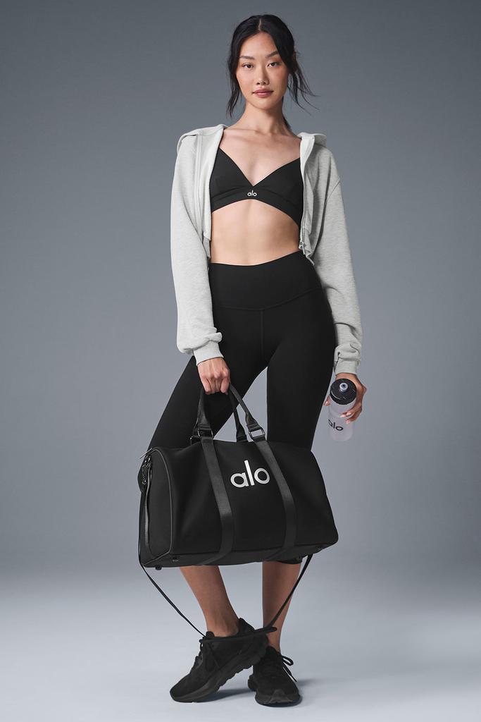 Alo Sweet Escape Zip Up Hoodie - Athletic Heather Grey - Hoodies