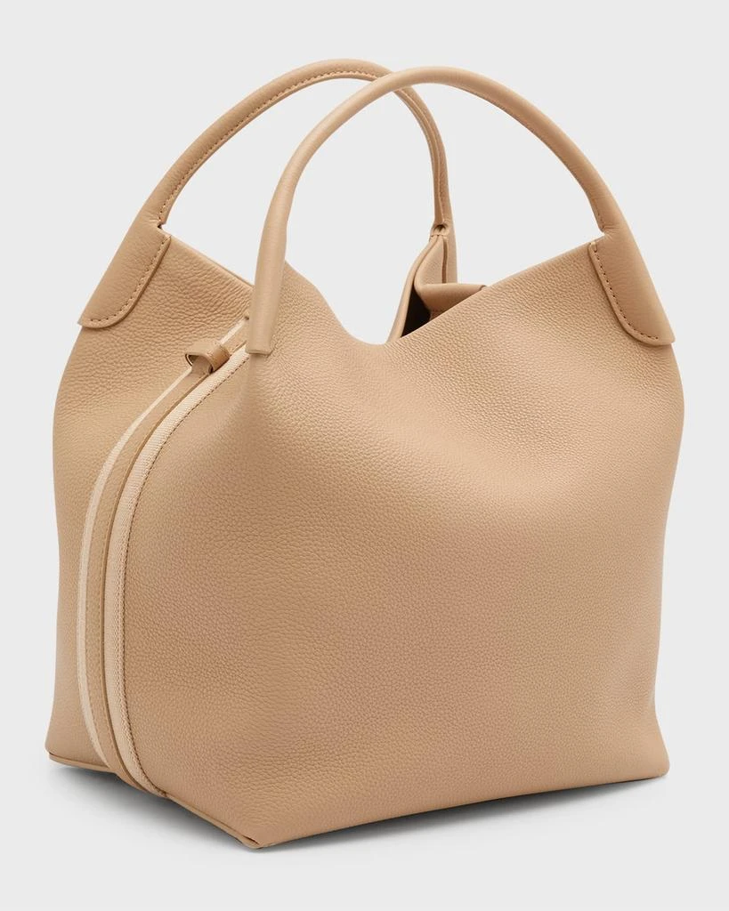 Loro Piana Bale Fine-Grain Leather Crossbody Bag 6