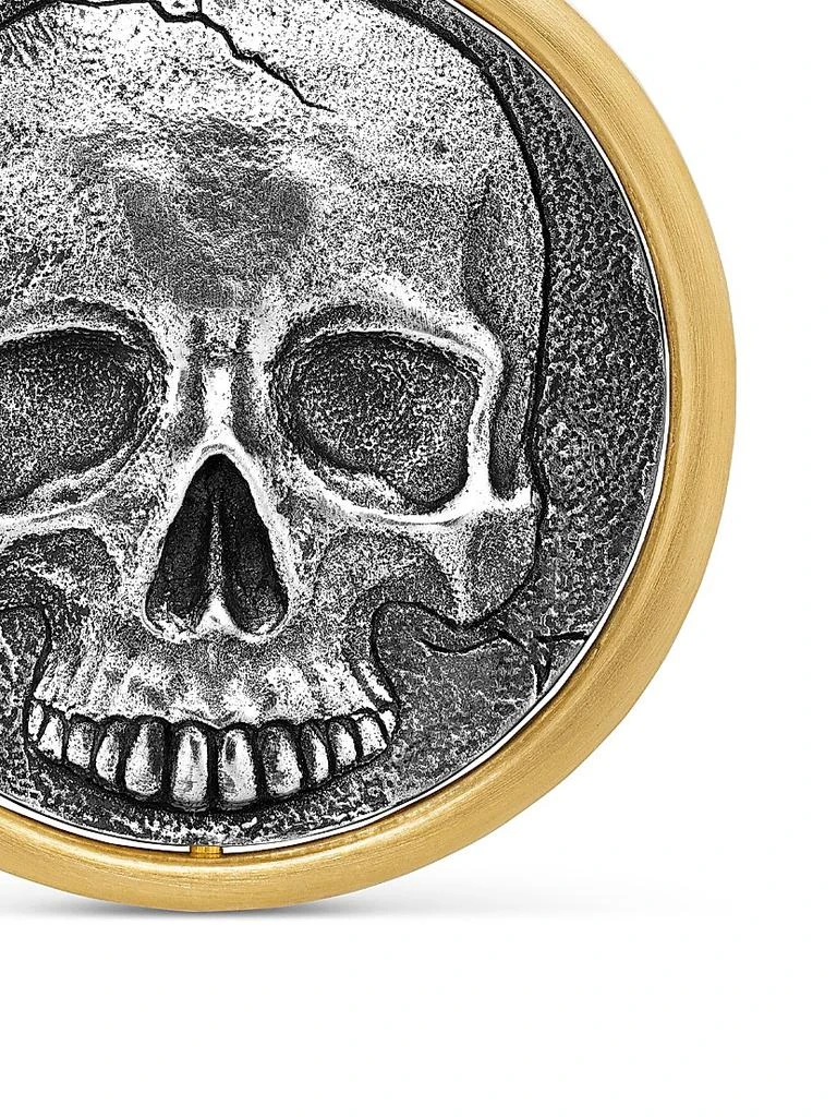 David Yurman Life and Death Duality Amulet in Sterling Silver with 18K Yellow Gold, 30MM 6