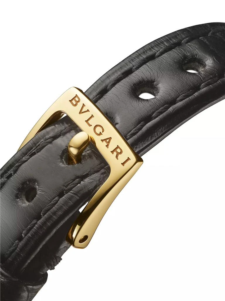 BVLGARI BVLGARI BVLGARI 18K Yellow Gold & Leather Strap Watch/26MM 7