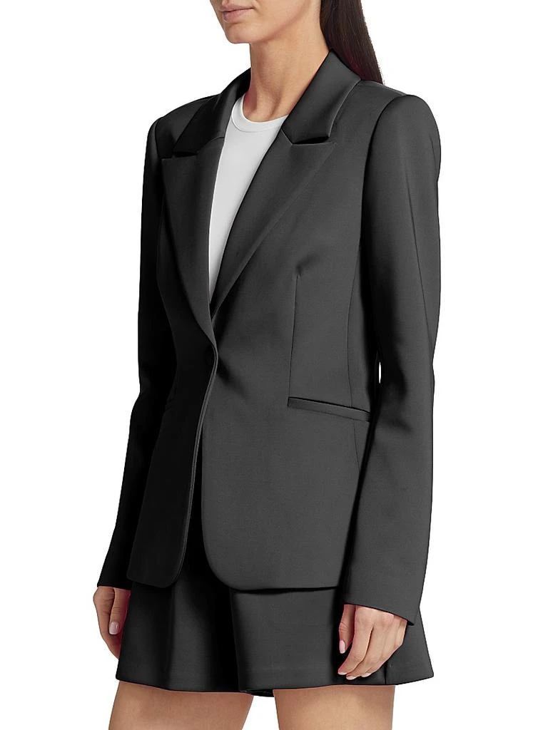 Good American Single-Button Scuba Blazer 4