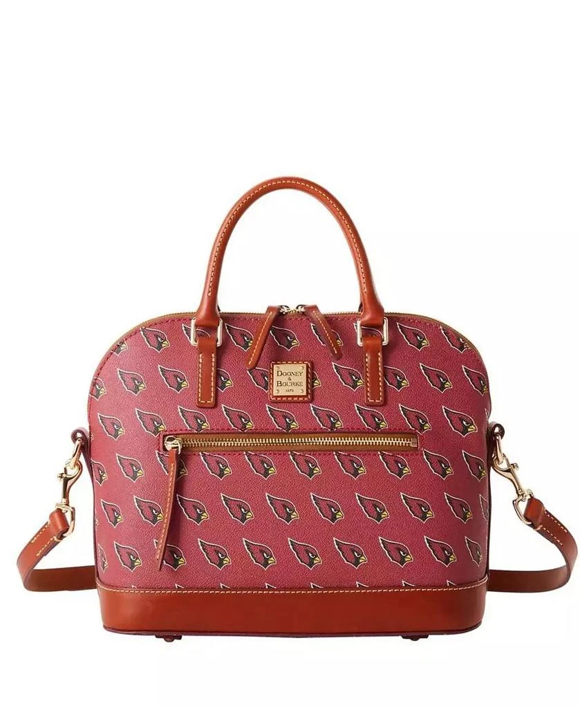 Dooney & Bourke Women's Arizona Cardinals Signature Domed Zip Satchel Purse 2