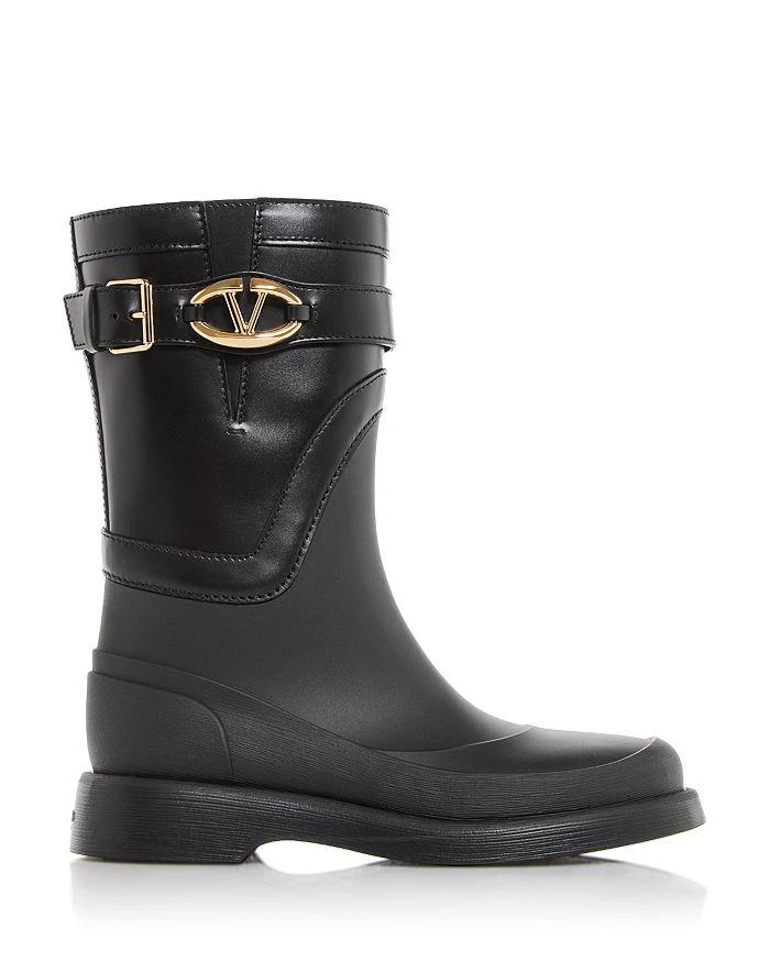 Valentino Women's Buckle Rain Boots 3