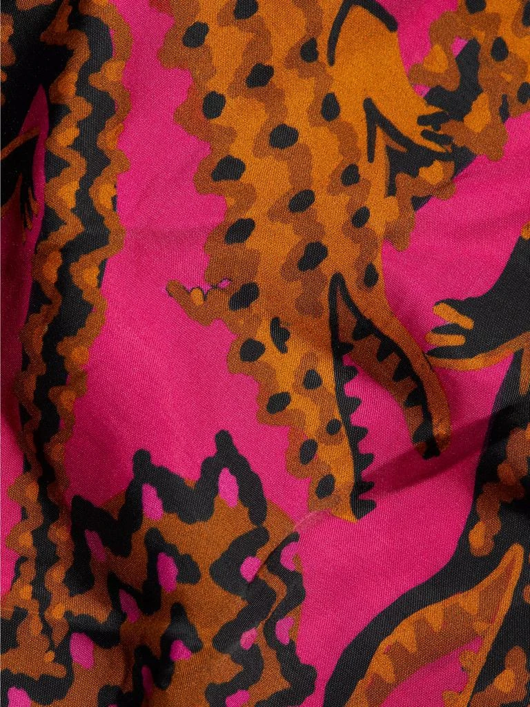 Farm Rio Crocodile-Print Satin Midi-Skirt 7