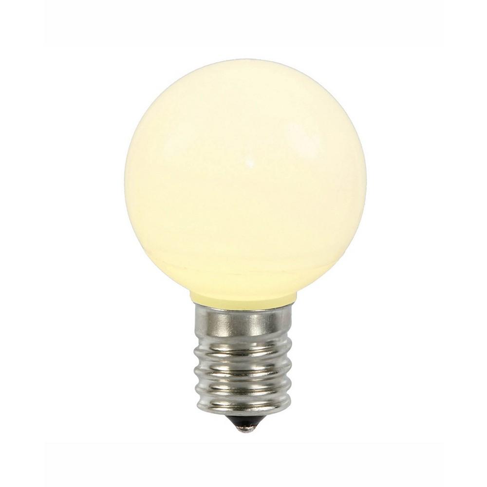 Vickerman Warm White Ceramic G50 Led Replacement Bulb, 5 Per Bag