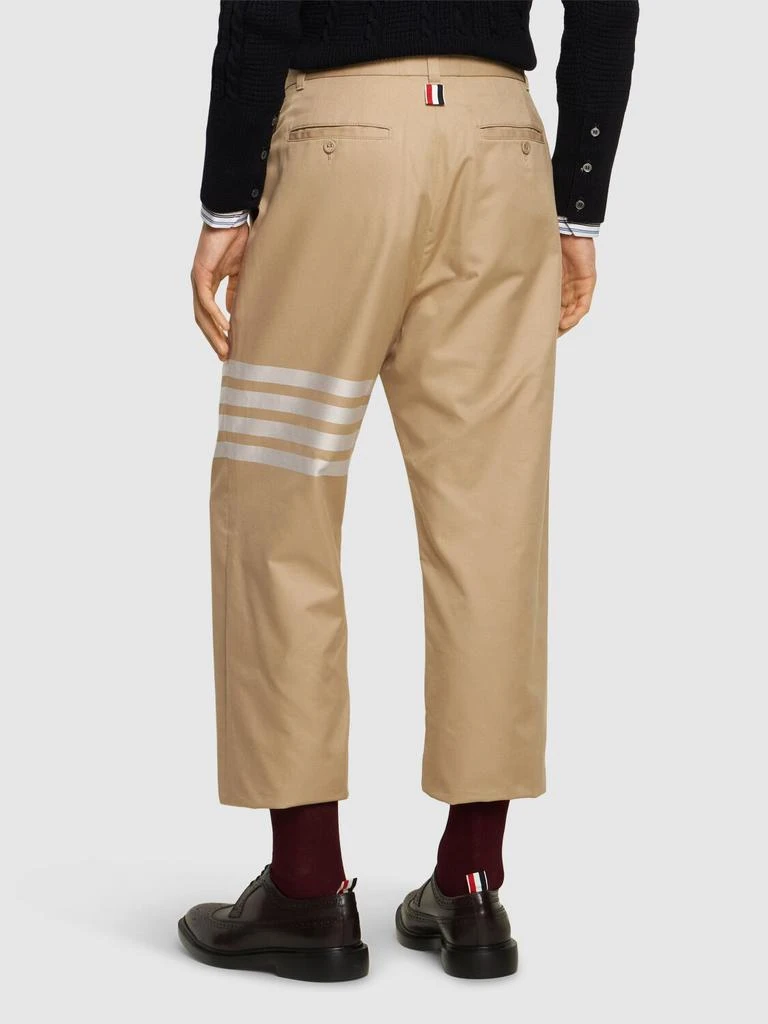 Thom Browne Unconstructed Straight Leg Cotton Pants 2