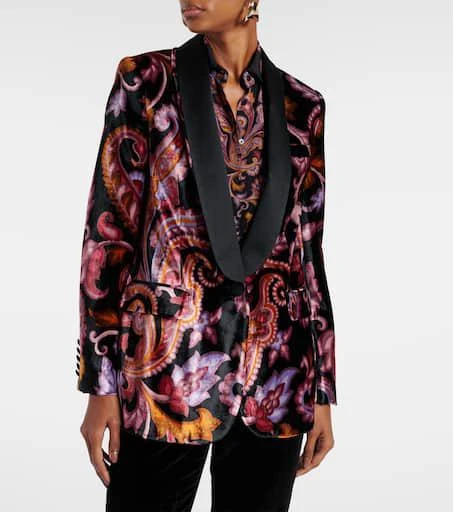ETRO Paisley velvet blazer 6