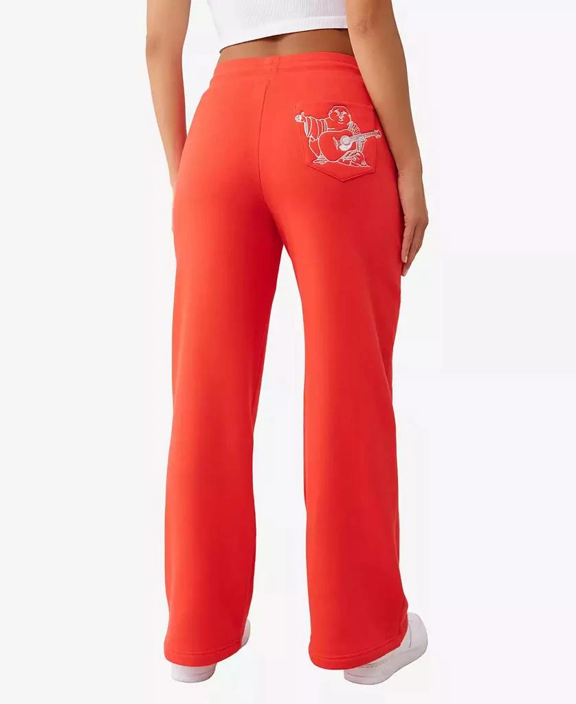 True Religion Women's Lurex Buddha Straight Leg Pants 2