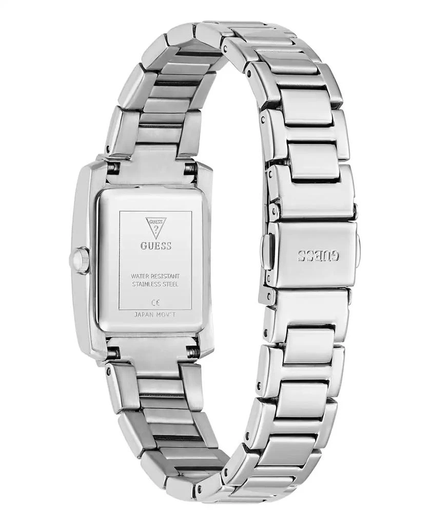 GUESS Women's Silver-Tone Glitz Analog Watch, 23mm 3