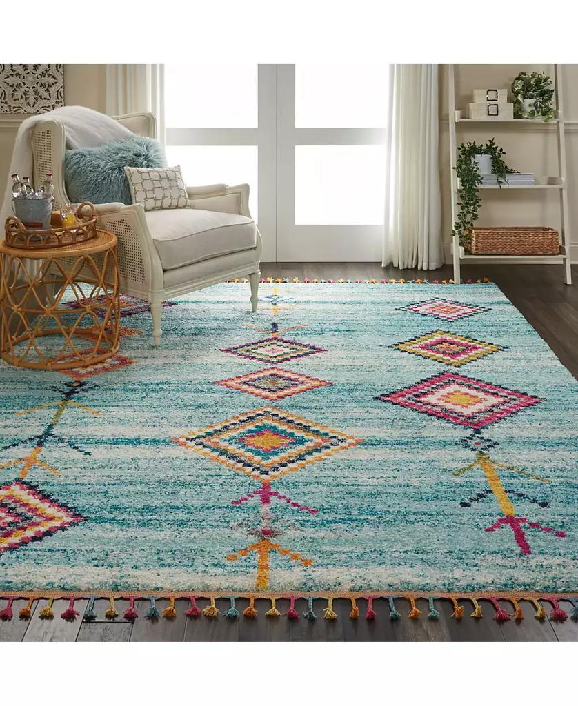 Nourison CLOSEOUT! Nomad NMD05 Navy 6'7" x 9'6" Area Rug