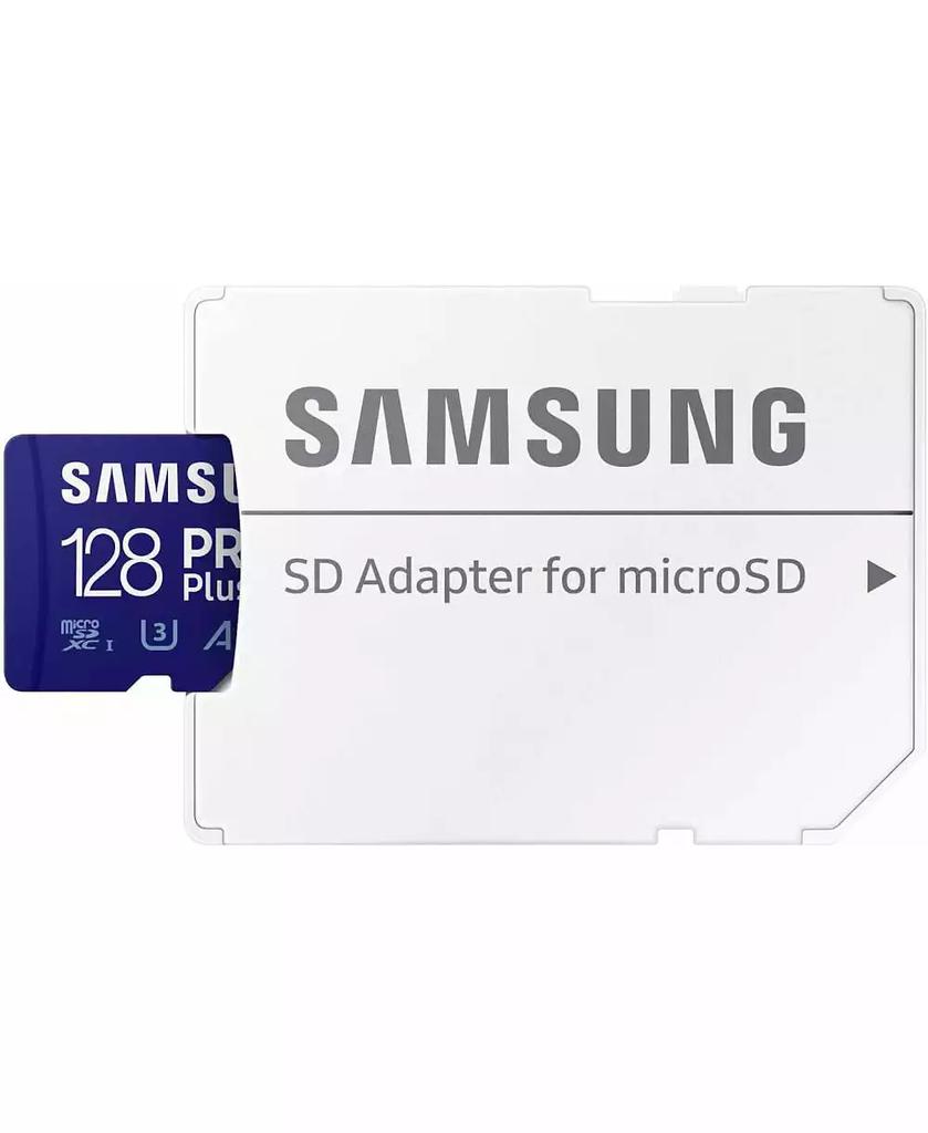 SAMSUNG 128GB Pro Plus and Adapter MicroSDXC Memory Card
