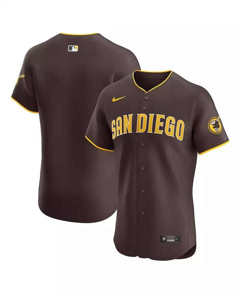 NIKE Men's Brown San Diego Padres Road Vapor Premier Elite Patch Jersey
