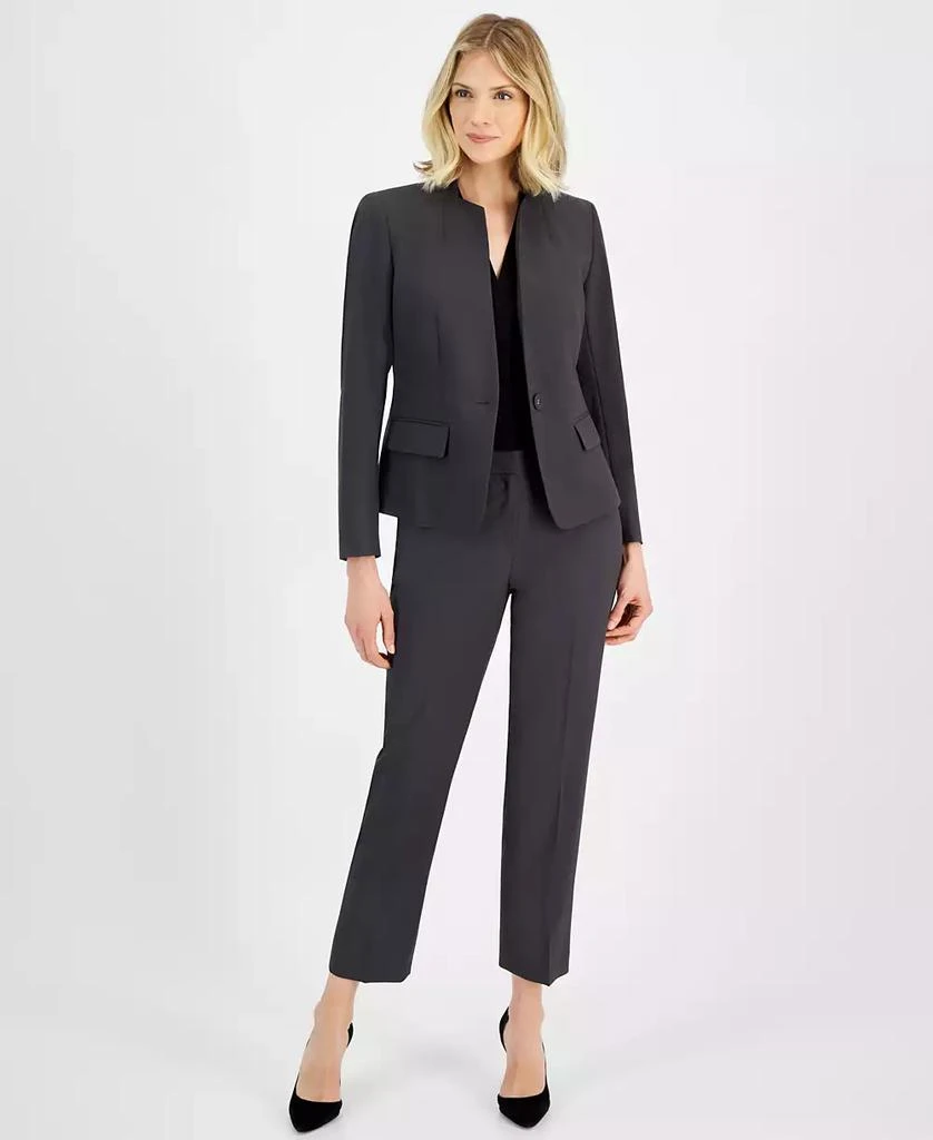 Le Suit Women's Single-Button Blazer and Slim-Fit Pantsuit 3