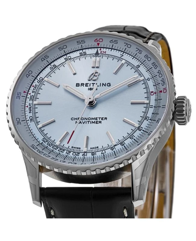 BREITLING Breitling Navitimer Automatic 41 Blue Dial Black Leather Strap Men's Watch A17329171C1P1 2