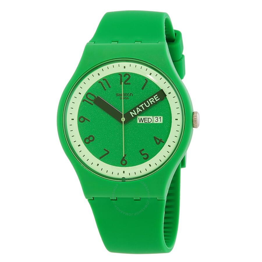 Swatch Pride Quartz Green Dial Unisex Watch SO29G704