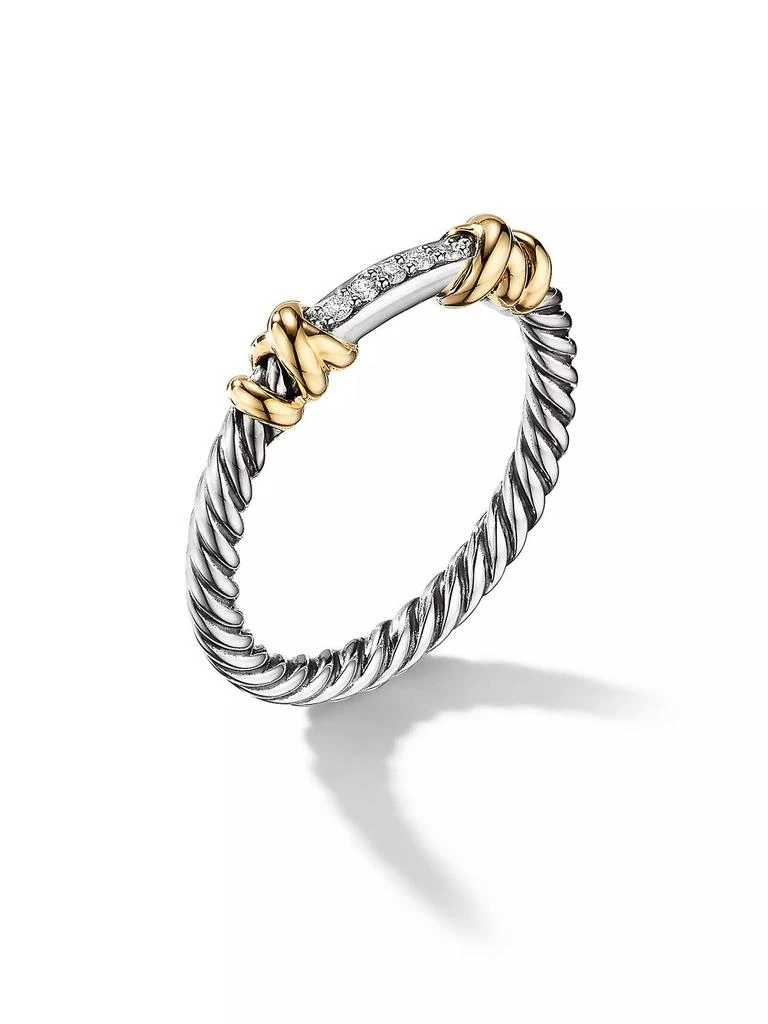David Yurman Petite Helena Wrap Band Ring in Sterling Silver 3