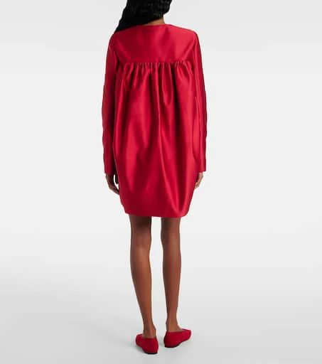 Giambattista Valli Bow-detail satin coat 3