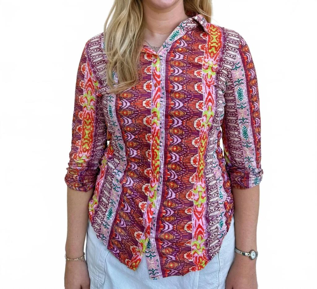 David Cline Maze Roll Sleeve Polo Shirt 1