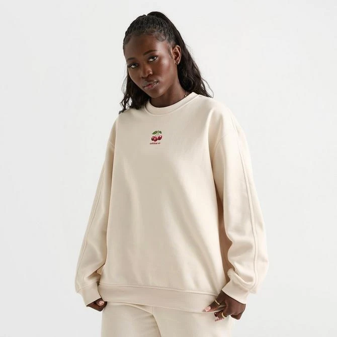 Adidas Women's adidas Originals Cherry Oversized Crewneck Sweatshirt 3