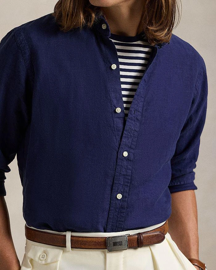 Ralph Lauren Long Sleeve Breathable Classic Fit Linen Shirt 5