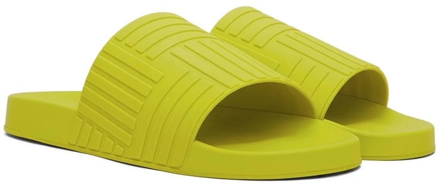 Bottega Veneta Green Slider Sandals 4