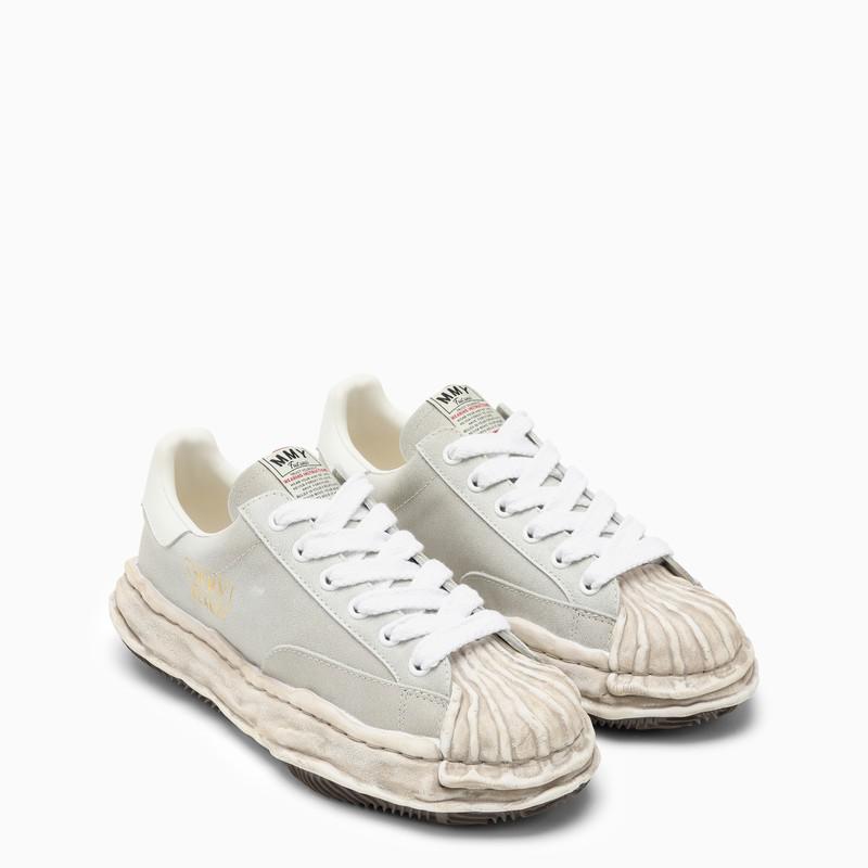 Maison MIHARA YASUHIRO Blakey light grey leather low trainer