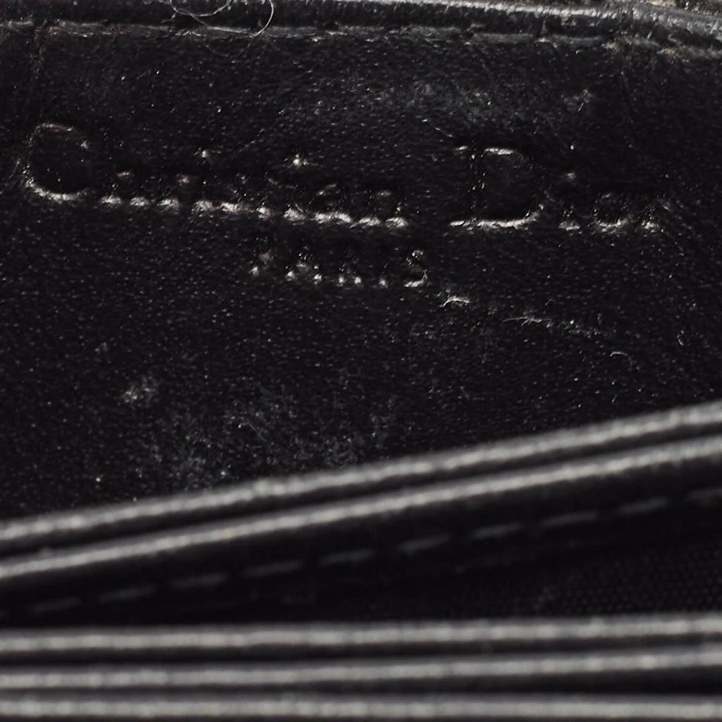 Dior Dior Black Cannage Patent Leather Lady Dior 5 Gusset Card Holder 9